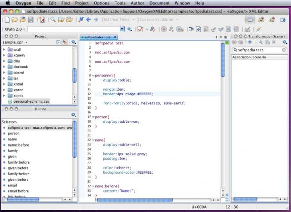 oXygen XML Editor screenshot