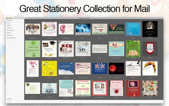 Stationery for Mail screenshot