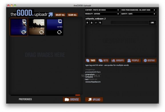 theGOOD Uploadr screenshot