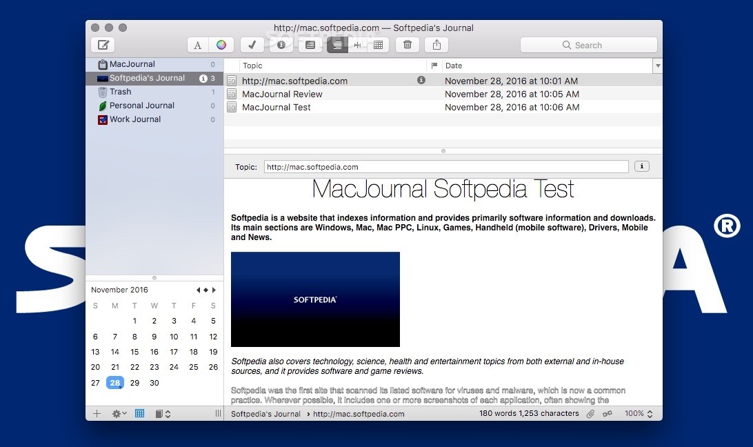 Download Powerful and secure macOS tool designed from scratch to make creating and managing your own virtual journals easier than ever before Free