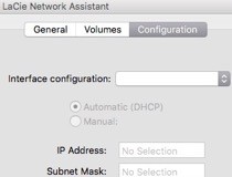 lacie network assistant default password