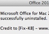 uninstalling microsoft office 2011 for mac