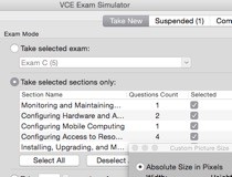 vce exam simulator for mac